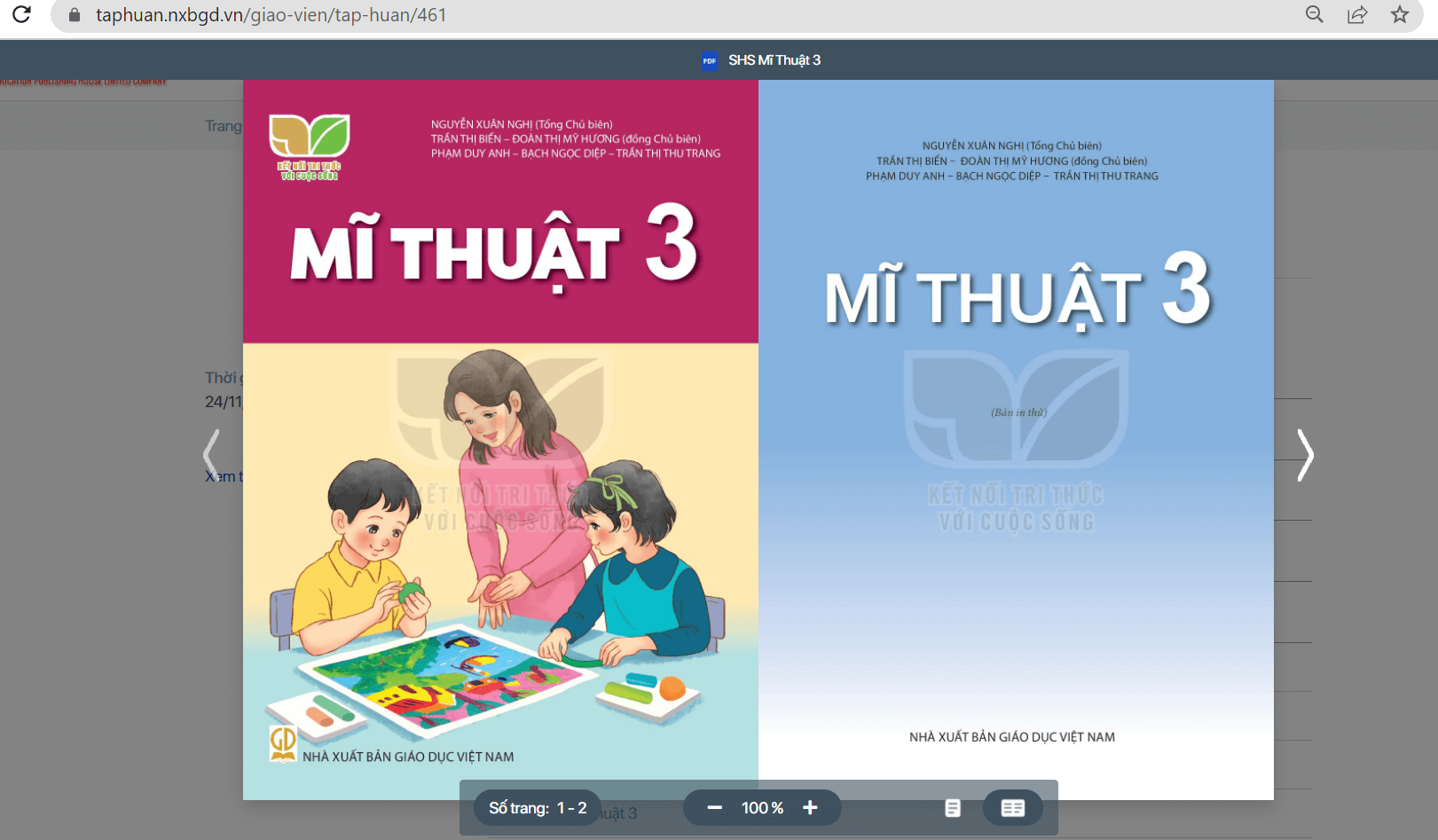 Sách Mĩ thuật lớp 3 Kết nối tri thức | Xem online, tải PDF