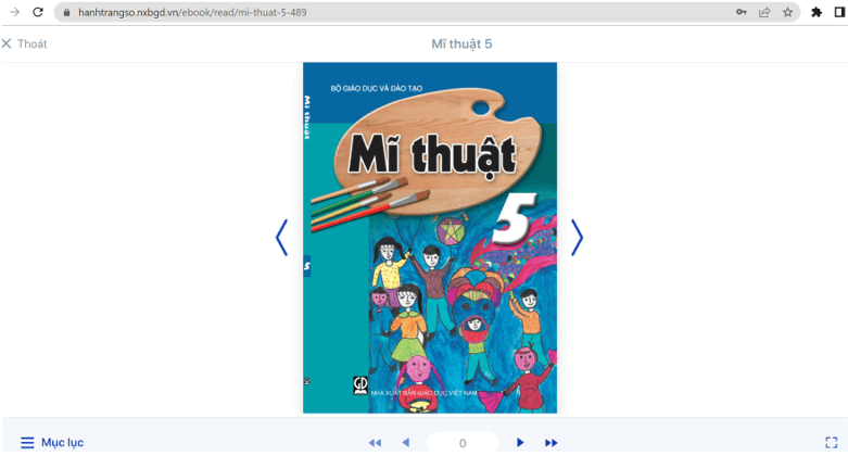 Sách Mĩ thuật lớp 5 | Xem online, tải PDF (ảnh 1)