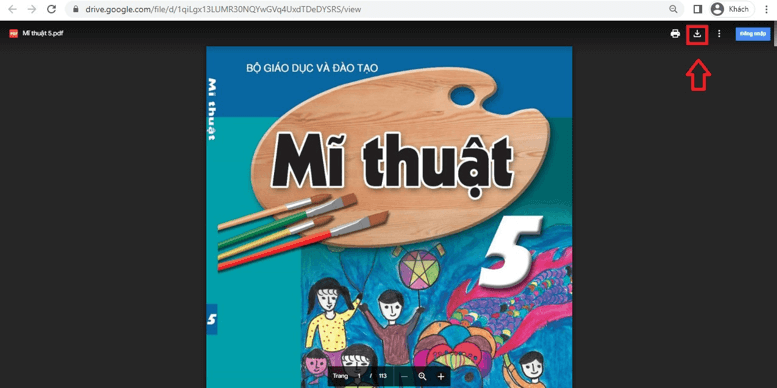 Sách Mĩ thuật lớp 5 | Xem online, tải PDF (ảnh 1)