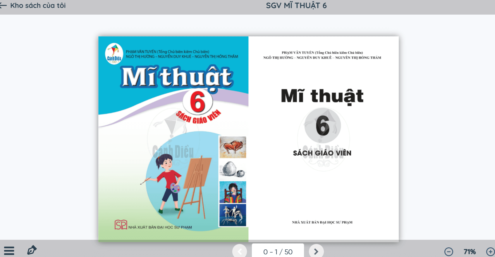 Sách Mĩ thuật lớp 6 Cánh diều | Xem online, tải PDF