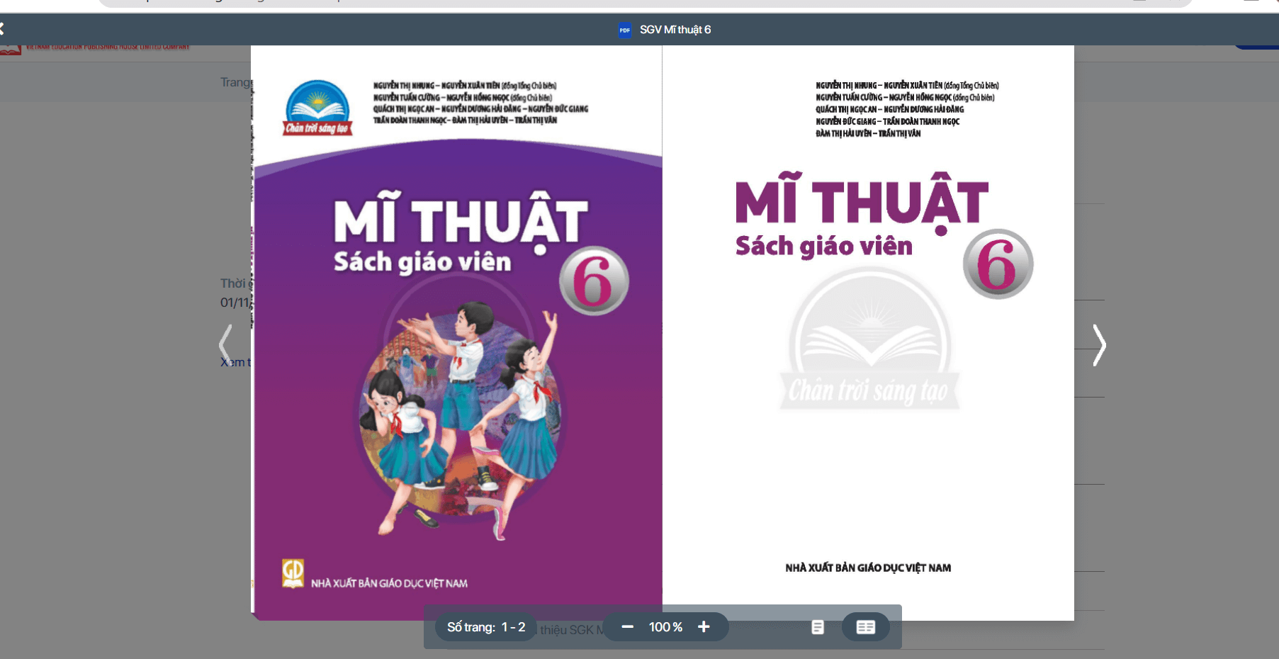 Sách Mĩ thuật lớp 6 Chân trời sáng tạo | Xem online, tải PDF