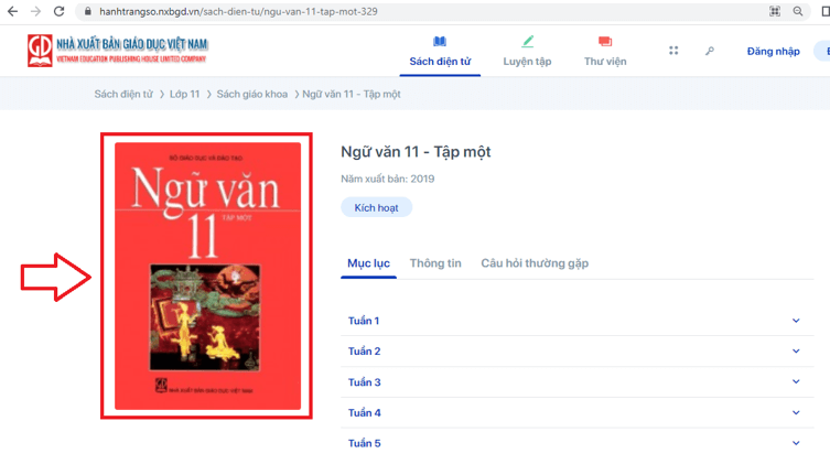 Sách Ngữ văn lớp 11 | Xem online, tải PDF (ảnh 1)