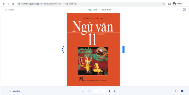 Sách Ngữ văn lớp 11 | Xem online, tải PDF (ảnh 1)