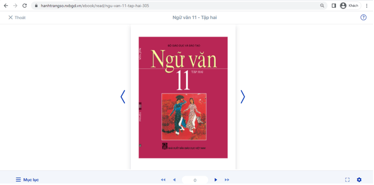 Sách Ngữ văn lớp 11 | Xem online, tải PDF (ảnh 1)