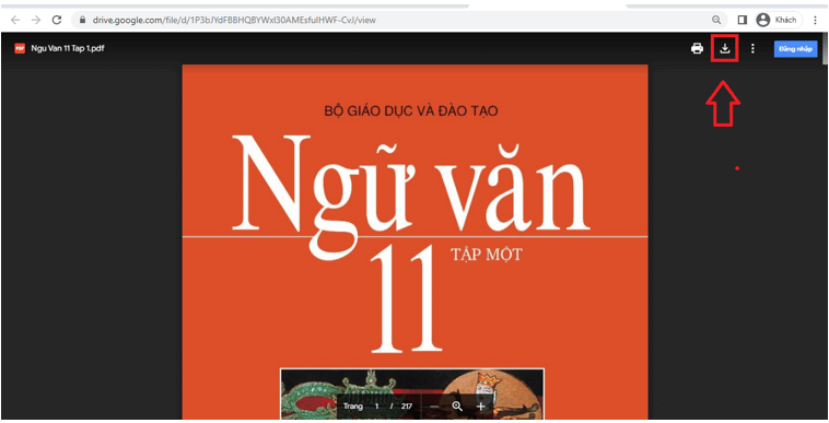 Sách Ngữ văn lớp 11 | Xem online, tải PDF (ảnh 1)