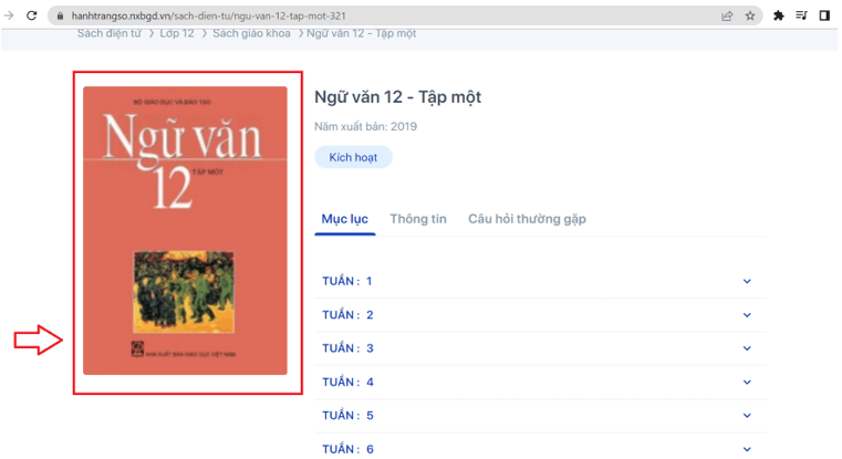 Sách Ngữ văn lớp 12 | Xem online, tải PDF (ảnh 1)