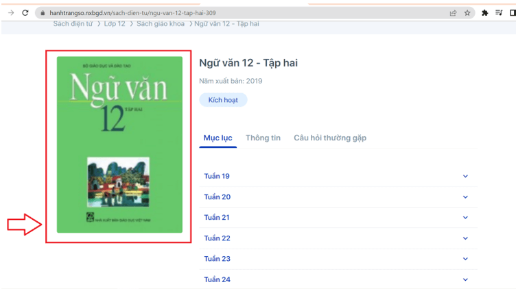 Sách Ngữ văn lớp 12 | Xem online, tải PDF (ảnh 1)