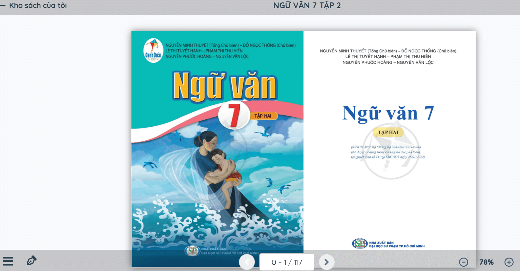 Sách Ngữ Văn lớp 7 Cánh diều | Xem online, tải PDF