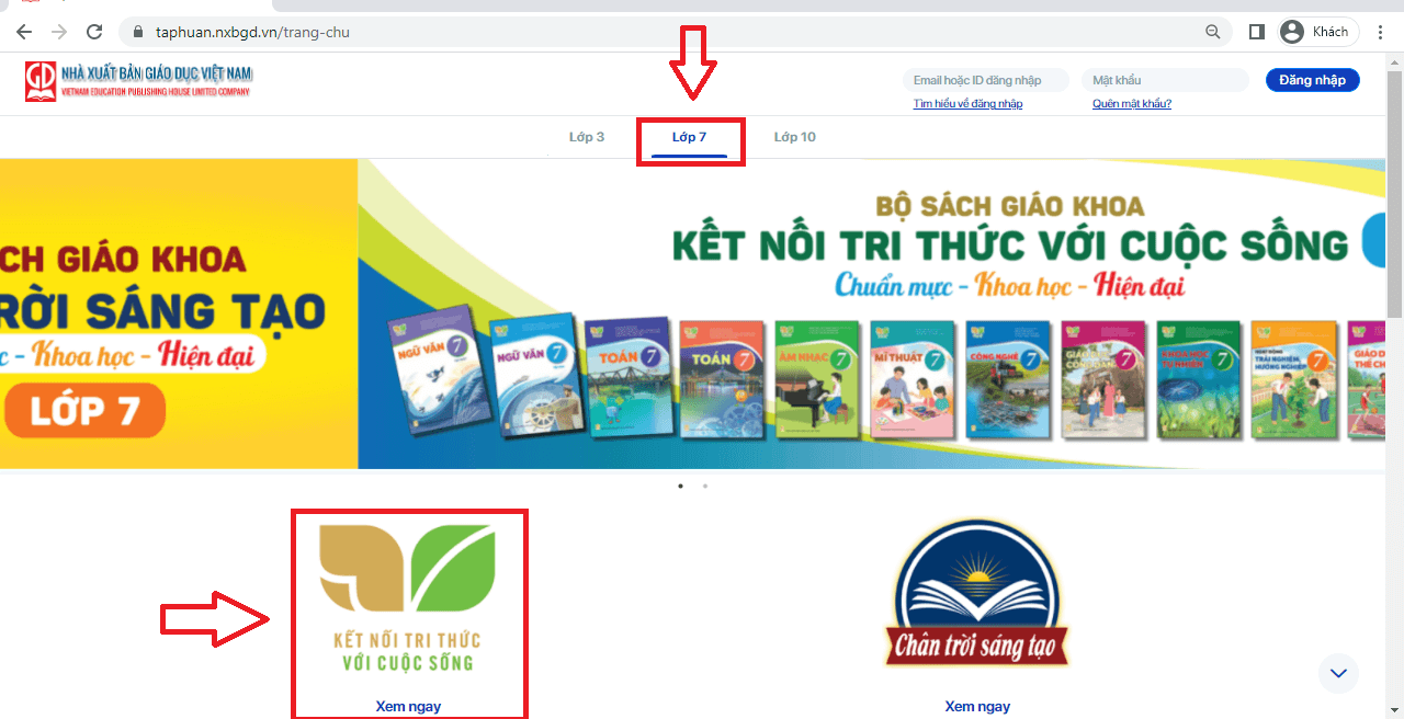 Sách Ngữ Văn lớp 7 Kết nối tri thức | Xem online, tải PDF