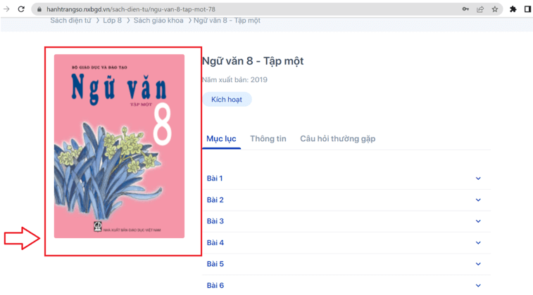 Sách Ngữ văn lớp 8 | Xem online, tải PDF (ảnh 1)