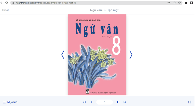 Sách Ngữ văn lớp 8 | Xem online, tải PDF (ảnh 1)