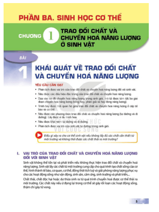 Sinh học 11 Kết nối tri thức pdf