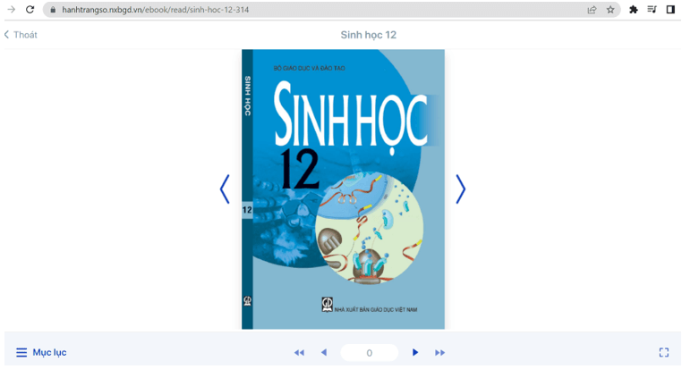 Sách Sinh học lớp 12 | Xem online, tải PDF (ảnh 1)