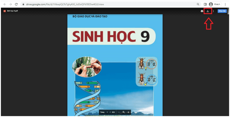 Sách Sinh học lớp 9 | Xem online, tải PDF (ảnh 1)