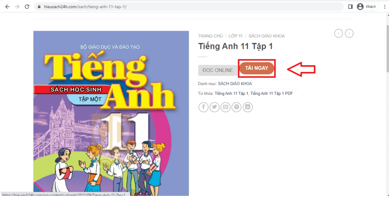 Sách Tiếng Anh lớp 11 | Xem online, tải PDF (ảnh 1)