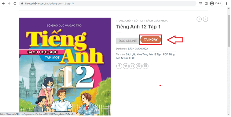 Sách Tiếng Anh lớp 12 | Xem online, tải PDF (ảnh 1)