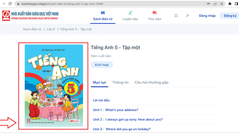 Sách Tiếng Anh lớp 5 | Xem online, tải PDF (ảnh 1)