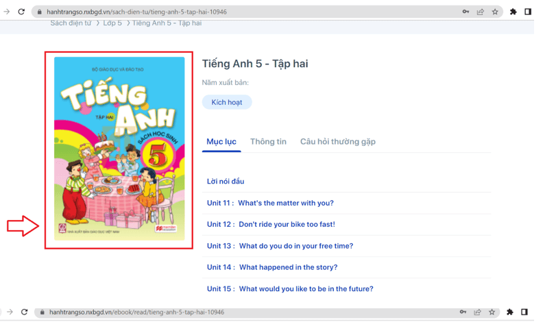 Sách Tiếng Anh lớp 5 | Xem online, tải PDF (ảnh 1)