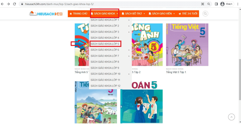 Sách Tiếng Anh lớp 5 | Xem online, tải PDF (ảnh 1)