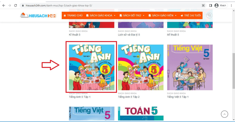 Sách Tiếng Anh lớp 5 | Xem online, tải PDF (ảnh 1)