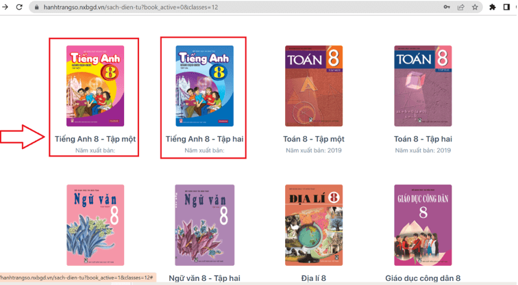 Sách Tiếng Anh lớp 8 | Xem online, tải PDF (ảnh 1)