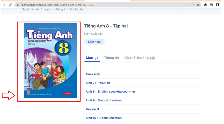 Sách Tiếng Anh lớp 8 | Xem online, tải PDF (ảnh 1)