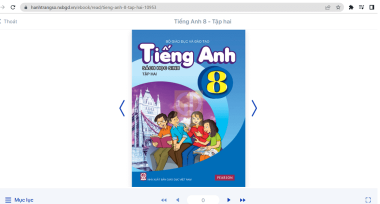 Sách Tiếng Anh lớp 8 | Xem online, tải PDF (ảnh 1)