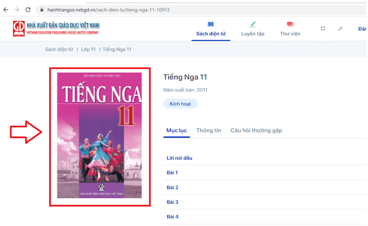 Sách Tiếng Nga lớp 11 | Xem online, tải PDF (ảnh 1)