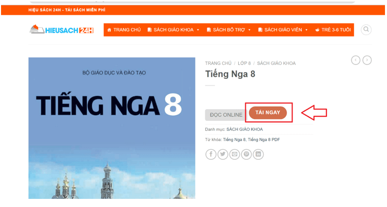 Sách Tiếng Nga lớp 8 | Xem online, tải PDF (ảnh 1)