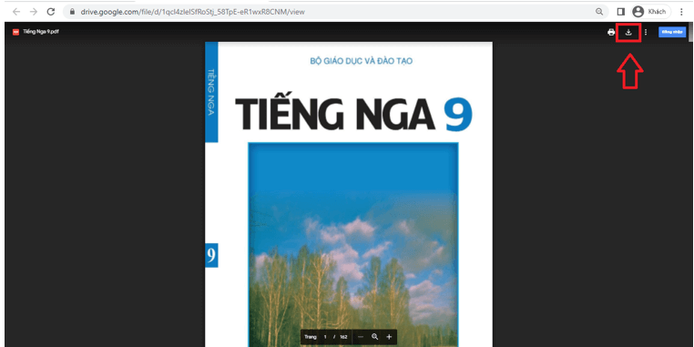 Sách Tiếng Nga lớp 9 | Xem online, tải PDF (ảnh 1)