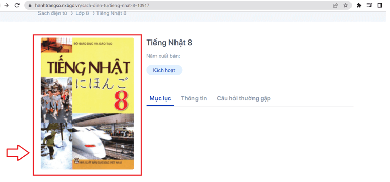 Sách Tiếng Nhật lớp 8 | Xem online, tải PDF (ảnh 1)