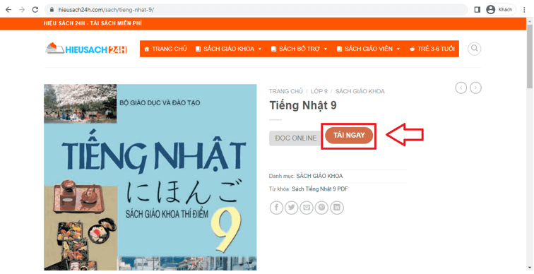 Sách Tiếng Nhật lớp 9 | Xem online, tải PDF (ảnh 1)