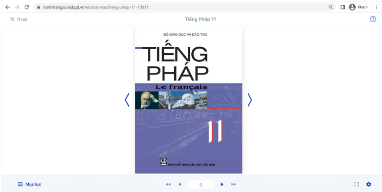 Sách Tiếng Pháp lớp 11 | Xem online, tải PDF (ảnh 1)