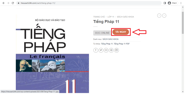 Sách Tiếng Pháp lớp 11 | Xem online, tải PDF (ảnh 1)