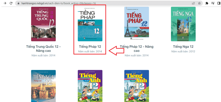 Sách Tiếng Pháp lớp 12 | Xem online, tải PDF (ảnh 1)