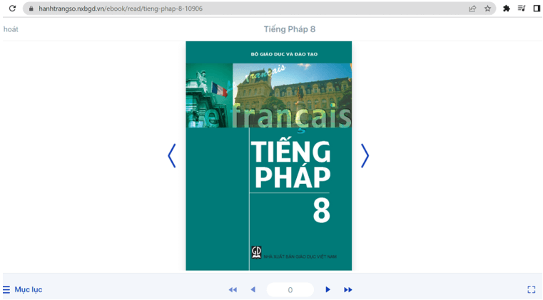 Sách Tiếng Pháp lớp 8 | Xem online, tải PDF (ảnh 1)