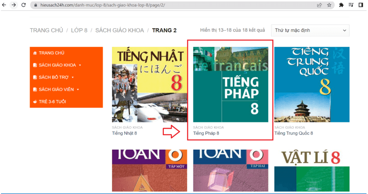 Sách Tiếng Pháp lớp 8 | Xem online, tải PDF (ảnh 1)