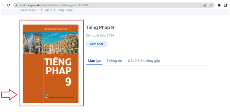 Sách Tiếng Pháp lớp 9 | Xem online, tải PDF (ảnh 1)