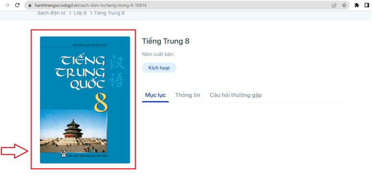 Sách Tiếng Trung Quốc lớp 8 | Xem online, tải PDF (ảnh 1)