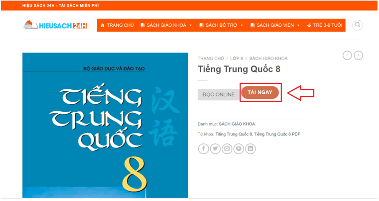 Sách Tiếng Trung Quốc lớp 8 | Xem online, tải PDF (ảnh 1)