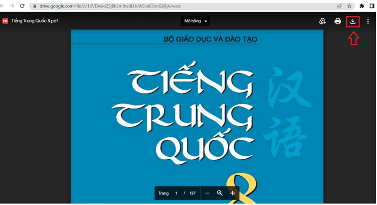 Sách Tiếng Trung Quốc lớp 8 | Xem online, tải PDF (ảnh 1)