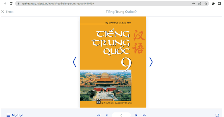 Sách Tiếng Trung Quốc lớp 9 | Xem online, tải PDF (ảnh 1)