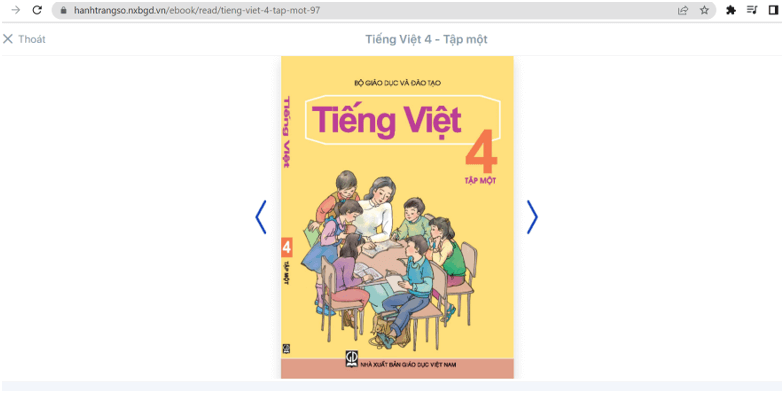 Sách Tiếng Việt lớp 4 | Xem online, tải PDF