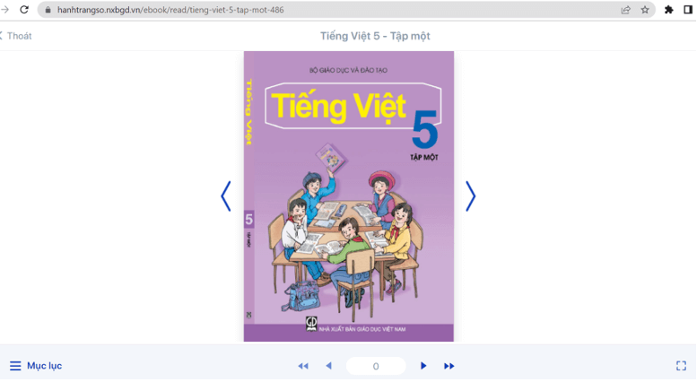 Sách Tiếng Việt lớp 5 | Xem online, tải PDF (ảnh 1)