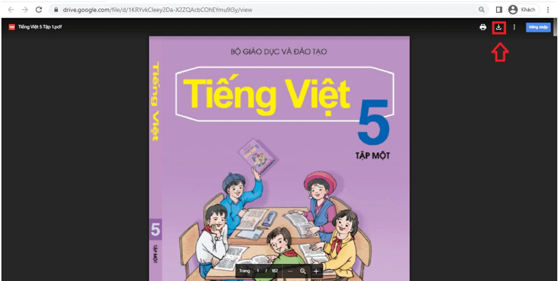 Sách Tiếng Việt lớp 5 | Xem online, tải PDF (ảnh 1)