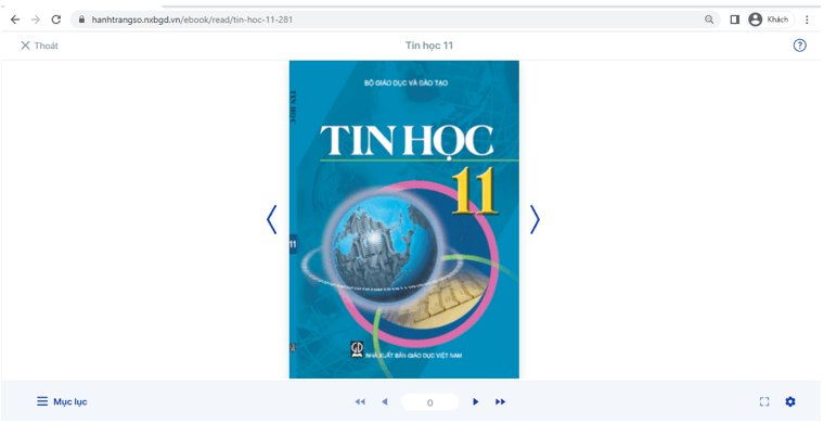 Sách Tin học 11 | Xem online, tải PDF (ảnh 1)