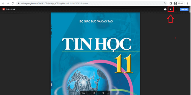 Sách Tin học 11 | Xem online, tải PDF (ảnh 1)