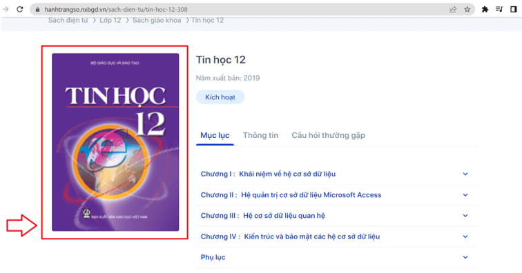 Sách Tin học lớp 12 | Xem online, tải PDF (ảnh 1)