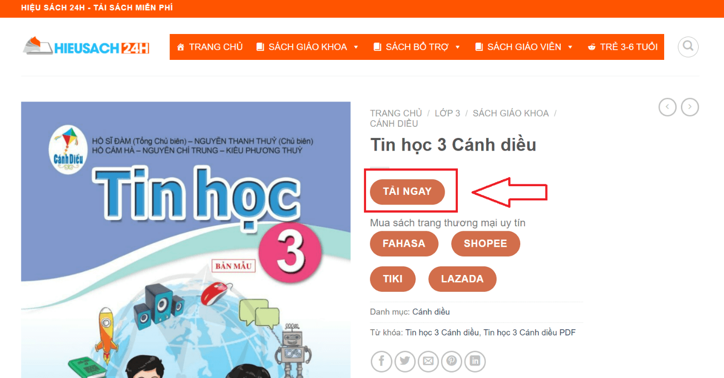 Sách Tin học lớp 3 Cánh diều | Xem online, tải PDF