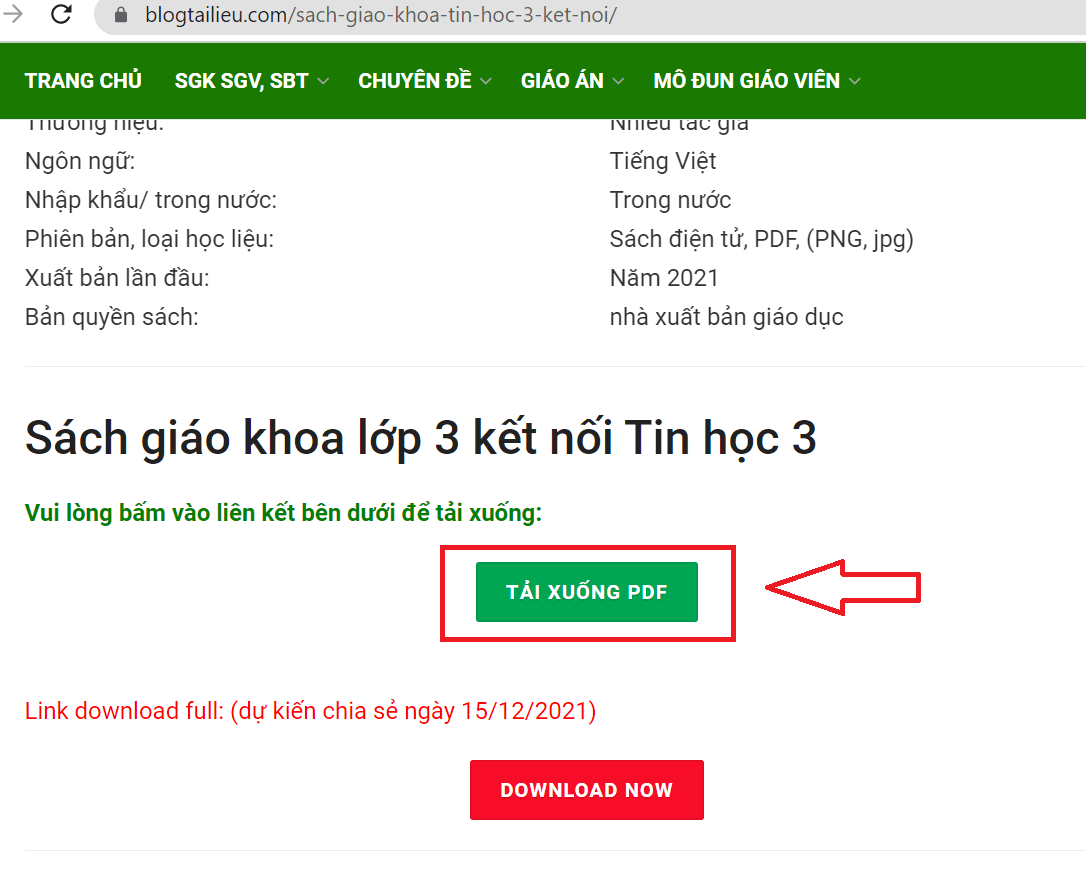 Sách Tin học lớp 3 Kết nối tri thức | Xem online, tải PDF